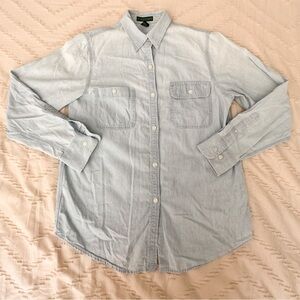 Polo Ralph  Lauren vintage Denim Cotton button down Shirt Women’s size small